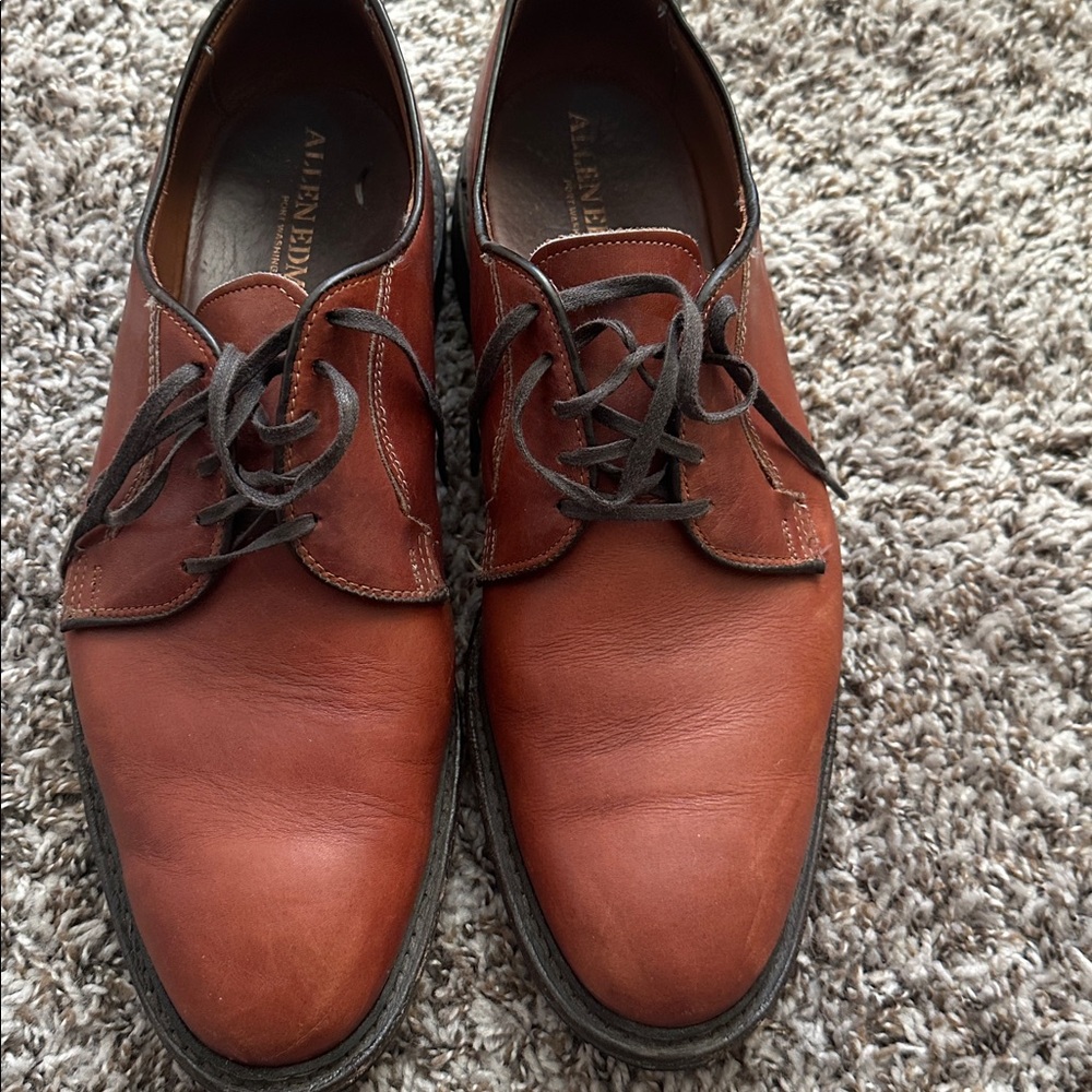 Allen Edmonds Chestnut Leather Oxfords
